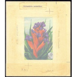 AFGHANISTAN 1985. Flower Stamp Exhibition Argentina 85 issued 8AFS. Stamp Artist´s Work. Motif:159/202mm