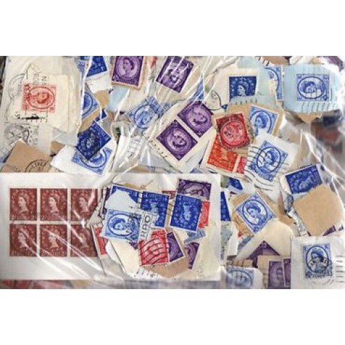 Great Britain GoldBag 100g (3½oz) wildings KILOWARE stamp mixture GB