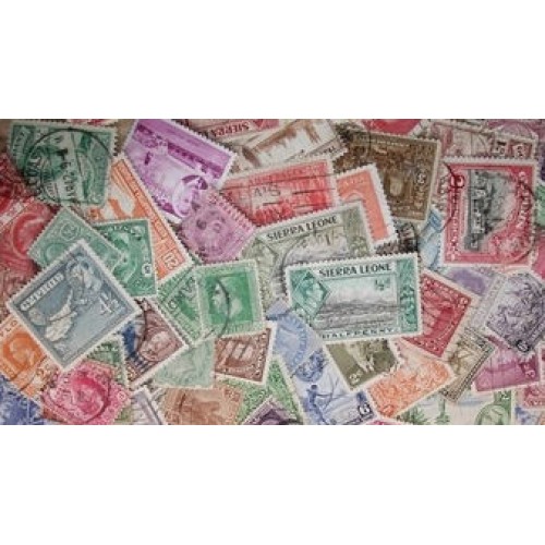 British EMPIRE KILOWARE pre-QEII LazyBag OFF PAPER 50g (1¾oz) ca 550 stamps