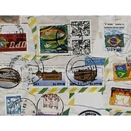 Brazil KILOWARE MissionBag 100g (3½oz) stamp mixture