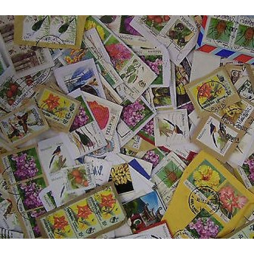 Malaysia KILOWARE DjungelBag 10 KG (22LB) stamp mixture