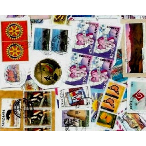 AFRICA British KILOWARE MissionBag 2.5 KG (5LB-8oz) ca 10000+ stamps mixture