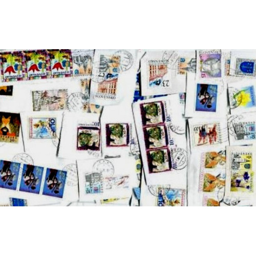 Slovakia KILOWARE MissionBag 2.5 KG (5LB-8oz) 60% commemoratives 40% definitives stamp mixture
