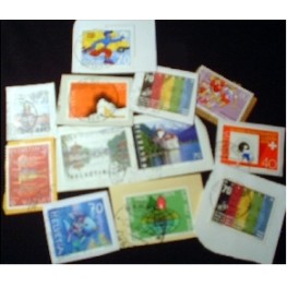Switzerland KILOWARE StampBag 60g (2.1oz) mainly older stamp mixture