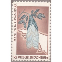 INDONESIA 1968 Flora Plant Flowers B Stamp Artist´s works signed issued 128/2014mm
