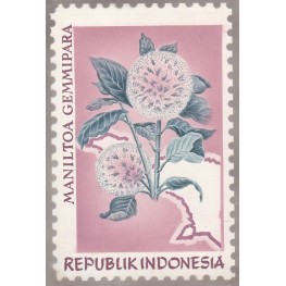 INDONESIA 1968 Flora Plant Flowers C Stamp Artist´s works signed issued 128/201mm