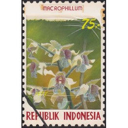 INDONESIA 1978 Larged-leaved vl.g.A Orchid 75.' Artist´s works signatured 128/188mm