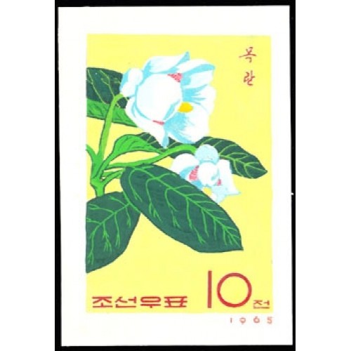 Korea DPR (North) 1966. Flower 10w A Signed Artist Stamps Works Size:114/139mm KP Post Archive Mark