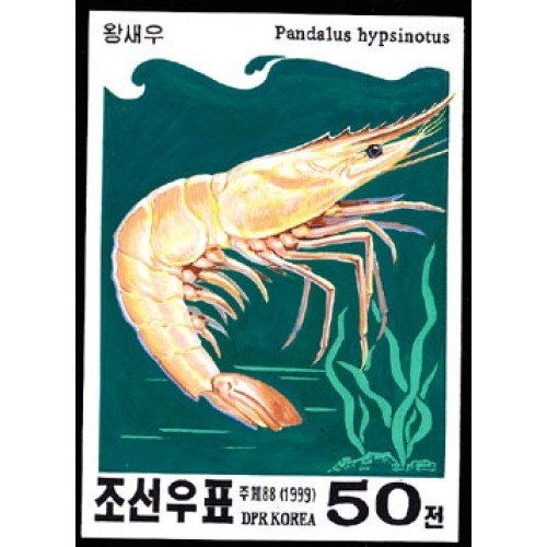 Korea DPR (North) 1999. Crustacean 50w. Signed Artist Stamps Works. Size: 111/149mm  KP Post Archive mark